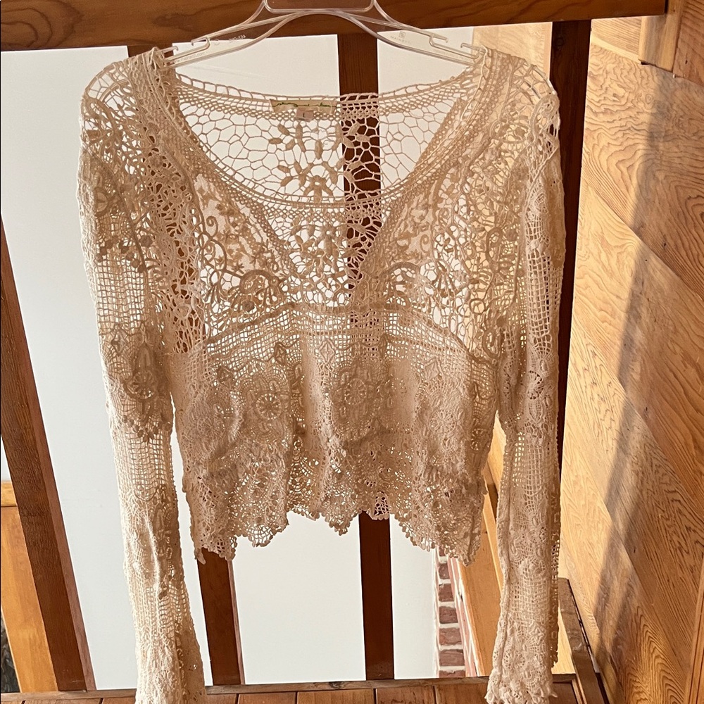 Boho Lace Crochet Top